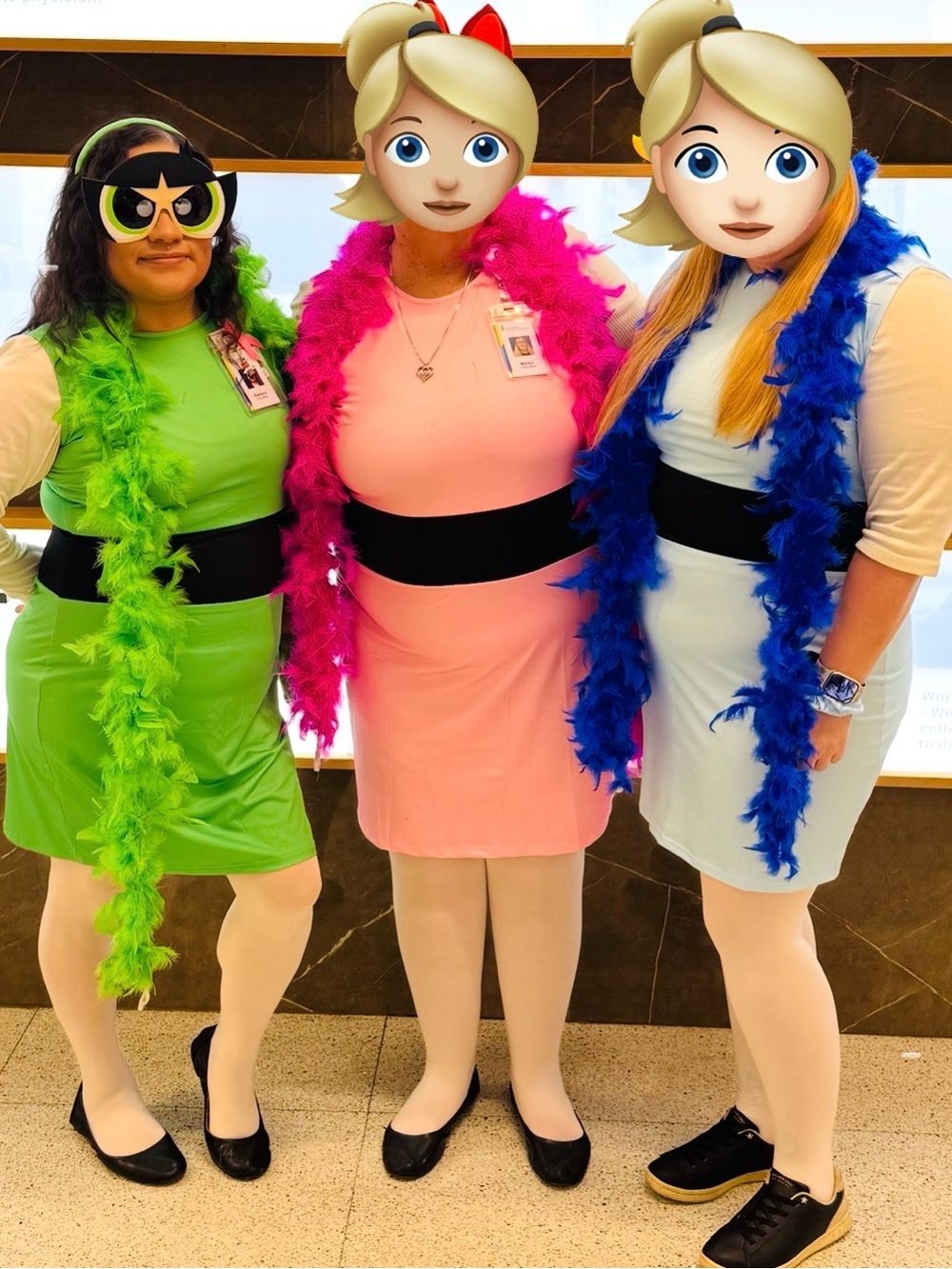 Buttercup powerpuff girls costume with glasses -white shirt, shoes not included